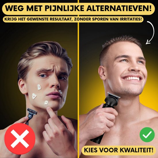 7-in-1 Barttrimmer Men + Standard - Trimmer für Bart und Körper - Inkl. 6 Aufsätze - Sansbeauté® - Body Groomer Men - Body Trimmer Men - Haartrimmer - Clippers - 0.5-15MM - Nase und Ohren - Trimmer - Bartmaschine - Multigroomer