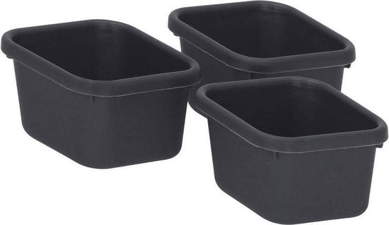 Springos Schubladenorganisator | Aufbewahrungsfächer | Schubladenteiler | für Küche und Schreibtisch | Bad | Schubladenfächer | Make Up Organizer | 8 Stück | Anthrazit