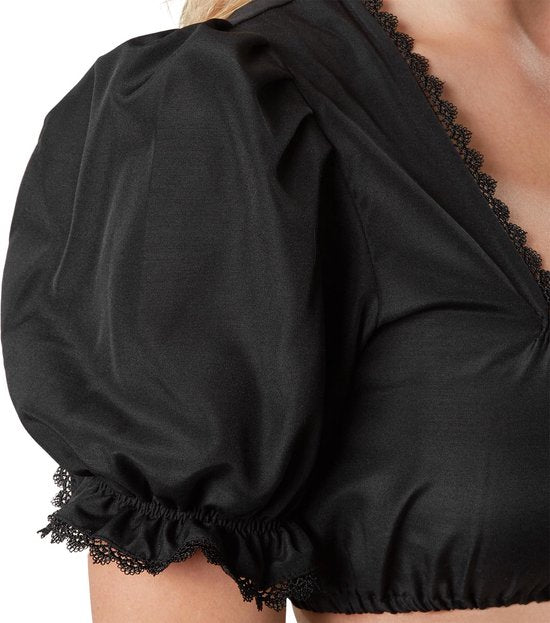 Dressforfun Dirndlbluse Evi M - Faschingskostüm Halloween Kostüm Faschingskostüm Karneval Partykleidung - 303051