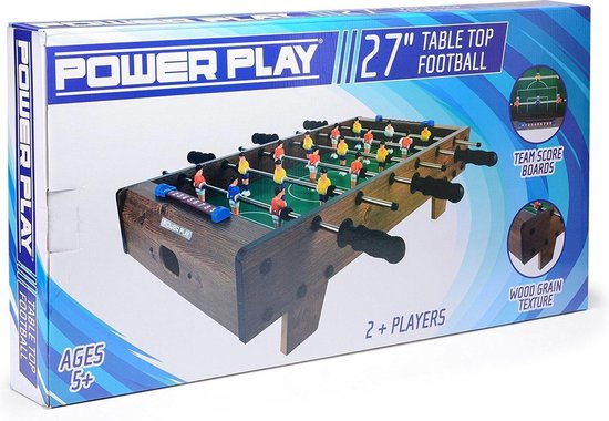 Tischfußballspiel - 68,58cm - Braun - 16-teilig - Tischfußball