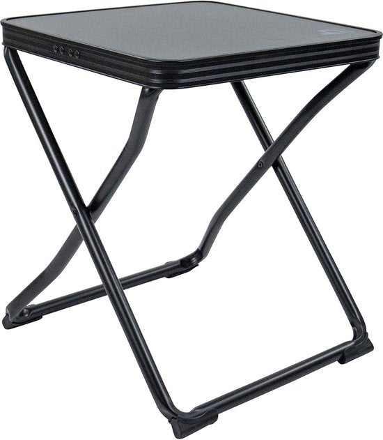Bo-Camp - Hocker + Ablage - klappbar - Schwarz