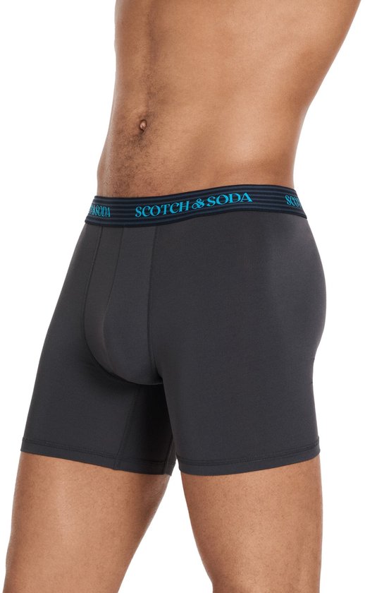 Scotch & Soda Active Stretch Boxershorts - Herren - Navy/Grau/Schwarz - 3er-Pack - Performance Fit Größe M