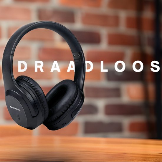 Grundig Bluetooth Kopfhörer - Kopfhörer kabellos - Over Ear Kopfhörer mit 40 Stunden Wiedergabezeit - kabellose Kopfhörer mit Mikrofon - inkl. Audiokabel 3,5mm und USB-C Ladekabel