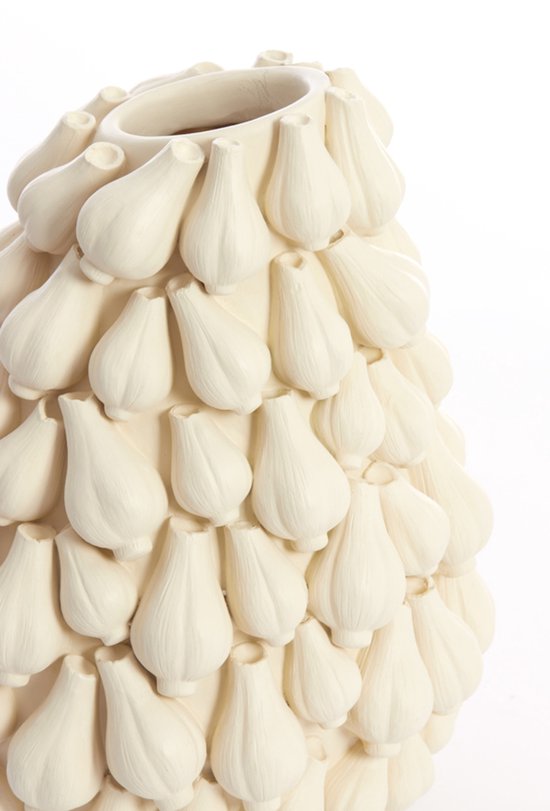 Light & Living Vase Knoblauch 47cm - Creme