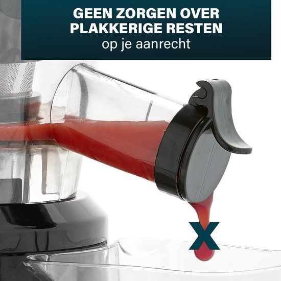 Princess Slowjuicer 202045 - Saftpresse - Entsafter - Extra große Einfüllöffnung - Hohe Saftausbeute