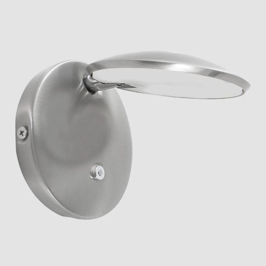 Steinhauer Zenith LED - Wandleuchte Modern - Stahl - H:12cm - Ø:12cm - Universal - Für Innen - Metall - Wandleuchten - Schlafzimmer - Wohnzimmer
