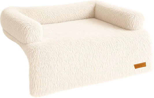 By Cee Cee Original Hundedeckenbank - Hundedeckenbank - Hundekorb - Premium - komplett abnehmbar - Beige- 102x90 - Größe L