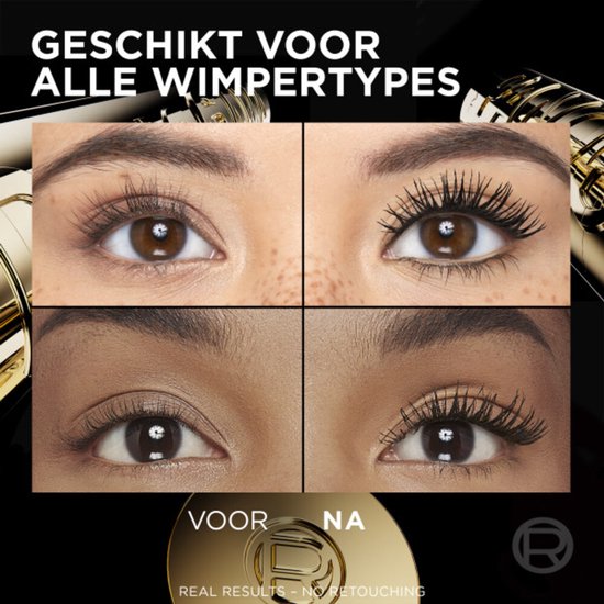 L'Oréal Volume Million Lashes Panorama Mascara Dunkelbraun - 3 x 8 ml - Sparpackung