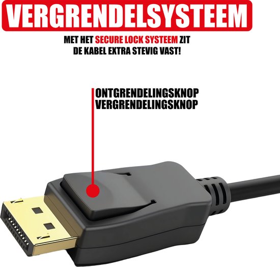 DisplayPort-zu-HDMI-Kabel – Unterstützt 1080p – DisplayPort-Stecker und HDMI-Stecker – 2 Meter – 4K bei 60 Hz – Full HD