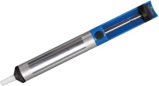 Velleman leistungsstarke Entlötpumpe, manuell, schwarz/blau
