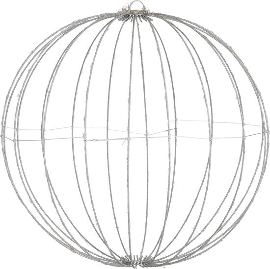 Luca Lighting Weihnachtslichterkugel mit warmweißen LED-Lichtern - Ø50 cm - Schwarz