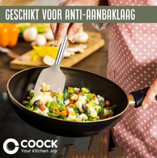 COOCK Silikon-Kochgeschirr-Set mit Halter XL - Kochgeschirr-Set 26-teilig - BPA-frei & plastikfrei - aufhängbar - inkl. Öffner - Beige