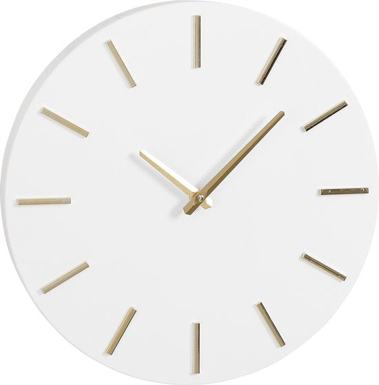 Mica Decorations Brixen Wanduhr - Ø36 cm - Weiß