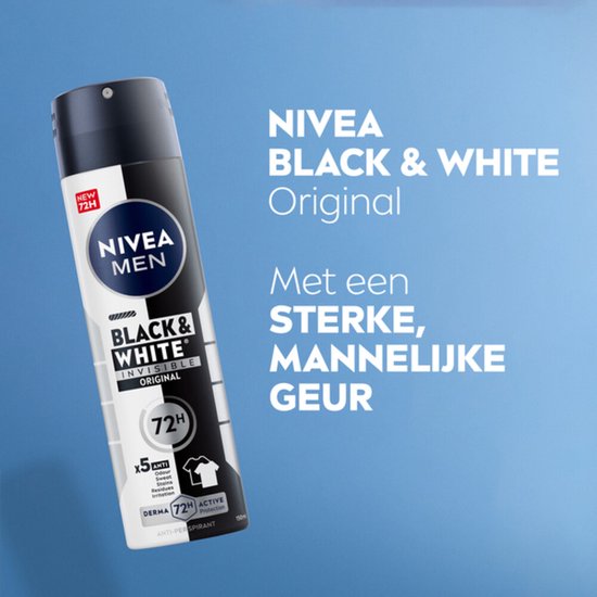 NIVEA Men Deodorant-Spray Invisible for Black & White – 150 ml