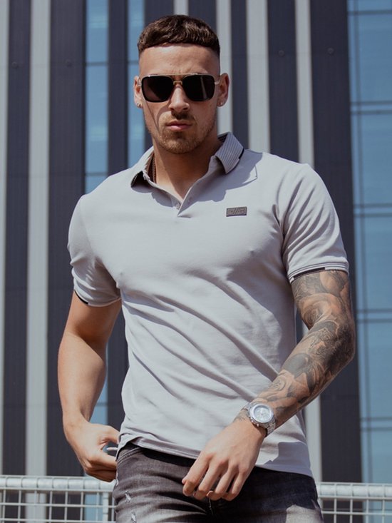 AB Lifestyle - Tri-colour Polo | Alloy - Herren - Größe: XS
