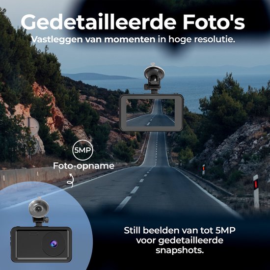 Denver Dashcam - Dashcam für Auto - Full HD - 120° Weitwinkel - Schleifenaufzeichnung - G-Sensor - CCT1650