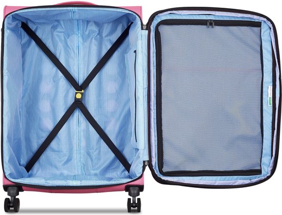 Delsey Paris x United Colors of Benetton BE 4-Rad-Trolley L 76 cm mit Stretch-Faltung