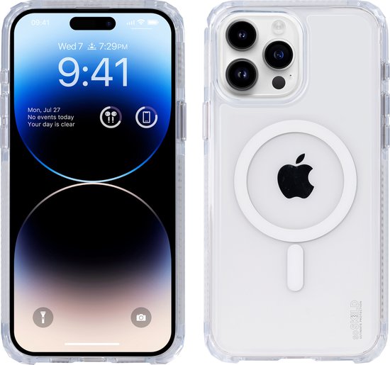 SoSkild Defend Magnetic Case Tasche geeignet für iPhone 15 Pro Max - Klar