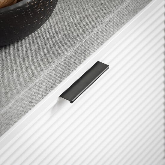 SoBuy FSR147-W Schuhbank - mit 2 Klappen und Polsterung - Weiß