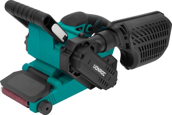 VONROC Bandschleifmaschine 710W - Inkl. 6 Schleifbänder - variable Geschwindigkeit
