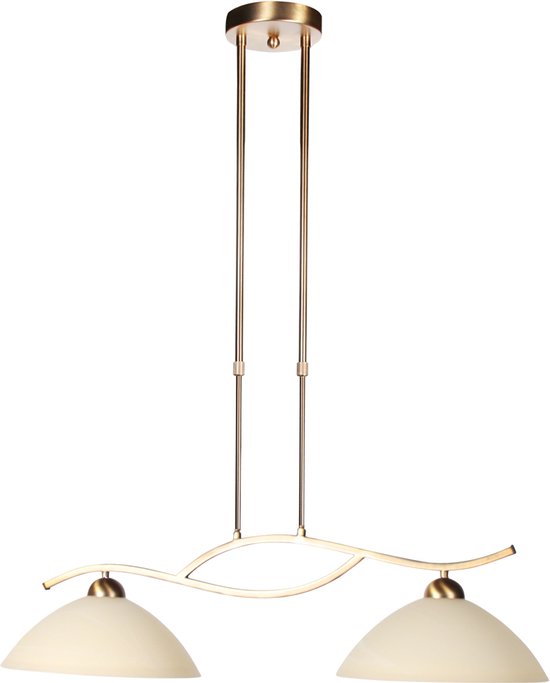 Steinhauer - Hängeleuchte - Anthea - Bronze - Glas Metall - Designleuchte - E27 - 4325BR