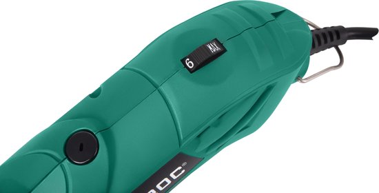 VONROC Multitool - Rotary - 160W - Inkl. 232 Zubehörteile, 2 Aufsätze, biegsamer Schaft und Aufbewahrungstasche
