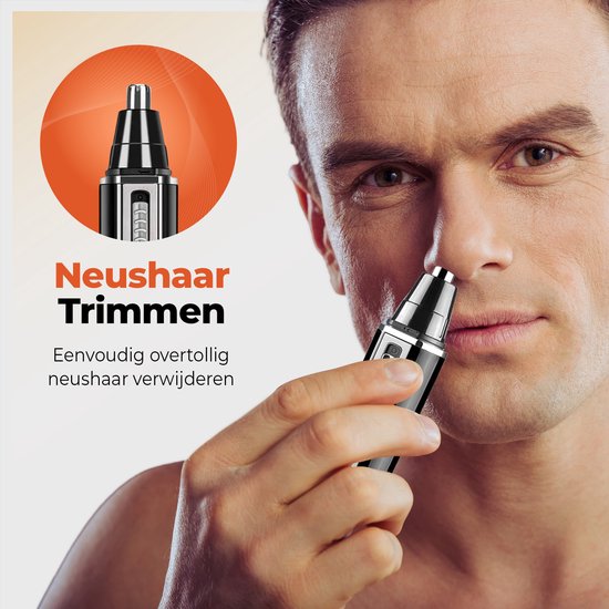 AyeWay 4 in 1 Trimmer - Schnurlos - Nasentrimmer - Bartschneider - Männer & Frauen