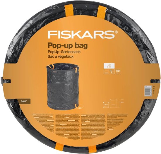 Fiskars Gartenabfallsack – Solid™ Gartensack – Faltbarer Gartenabfallsack – Pop-up – 172 Liter