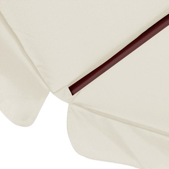 Kingsleeve Sonnenschirm 330 cm – UV-Schutz 80+ – Wasserabweisend – Cremefarben