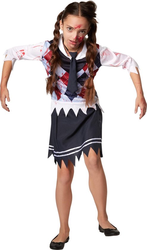 Dressforfun Faschingskostüm Gruseliges Schulmädchen – Mädchen – Größe 158 (ab 12 Jahre)