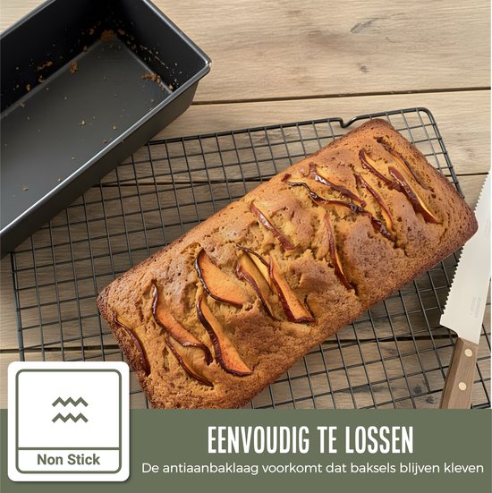 COOCK - Backblech - Kuchenform mit Antihaftbeschichtung - Kuchenform - Backblech 30 cm - Inkl. Teigschaber & E-Book