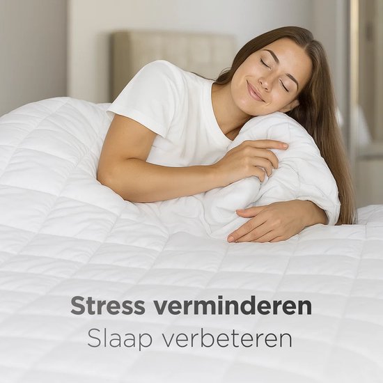 CozySense® Weighted Blanket 7kg - 100% Tencel - Weighted Blanket - Schwergewichtige Decke mit Temperaturregulierung und atmungsaktivem Komfort - GLASS-Flow® Druckverteilung - 1-Person - Weiß