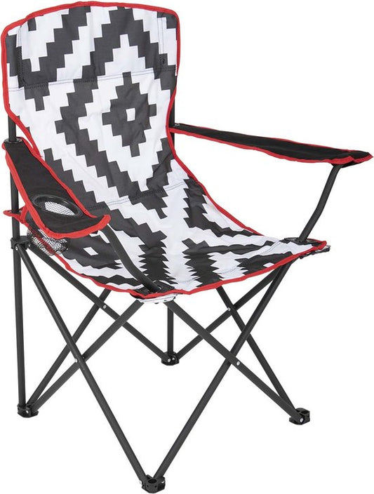 Bo-Camp - Urban Outdoor - Klappstuhl - Madison - Schwarz/Weiß
