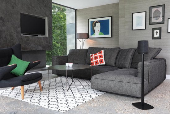 SoundXtra SDXHKCONEFS1021 Lautsprecherhalterung Boden Aluminium, Stahl Schwarz