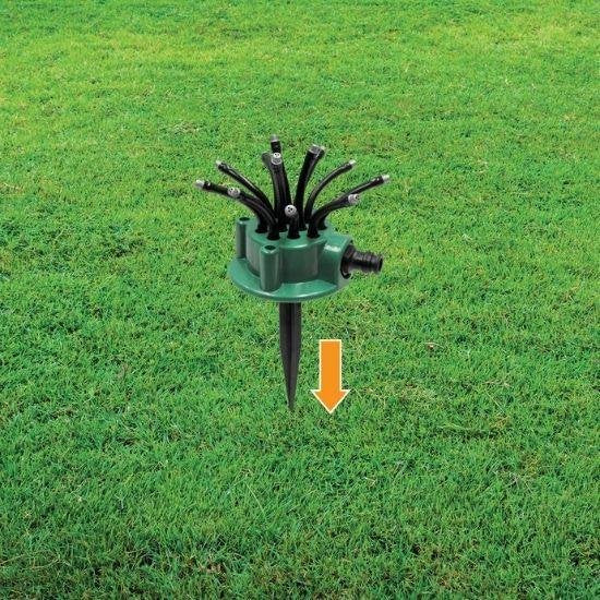 Orange Donkey Flexipoint Garden Sprinkler Set - 2er-Pack mit 24 flexiblen Düsen - Effiziente Bewässerung für Garten und Rasen - Sprinkleranlage