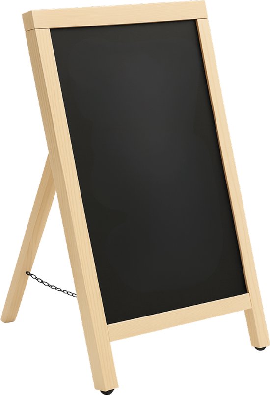 BRASQ Chalkboard Blank - 55x 85 CM - Chalkboard - Werbeschild - Bürgersteigschild - Einseitig - für Innen und Außen - Gastgewerbe