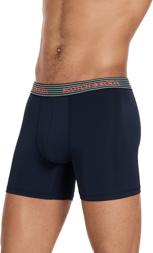 Scotch & Soda Active Stretch Boxershorts - Herren - Navy/Grau/Schwarz - 3er-Pack - Performance Fit Größe M