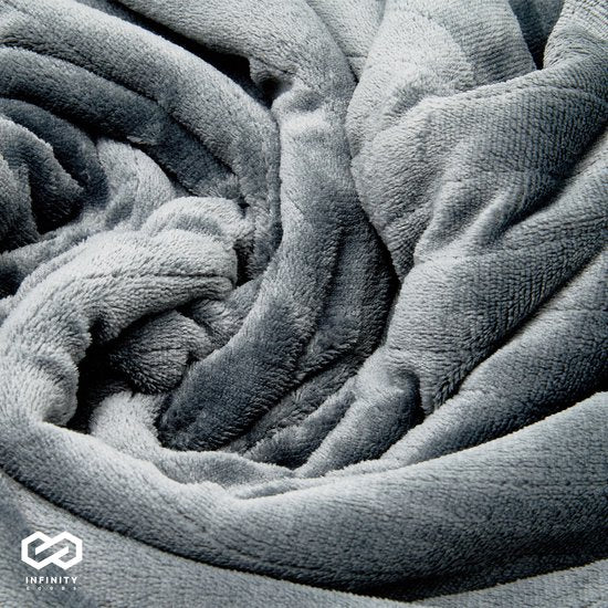 Infinity Goods - Electric Blanket - Heizdecke - 2-Personen - 180 x 160 cm - Mit Timer - Decke - Fleece - Anthrazit
