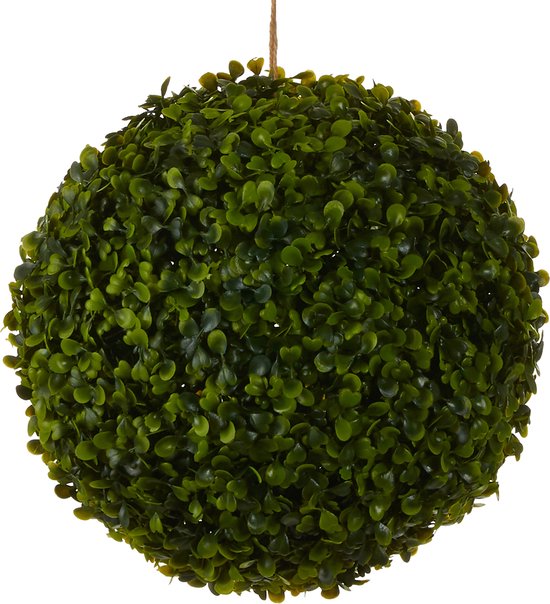 Mica Decorations Buchsbaum - Zwiebel Künstliche Pflanze - Für draußen hängend - Ø28 cm - Grün