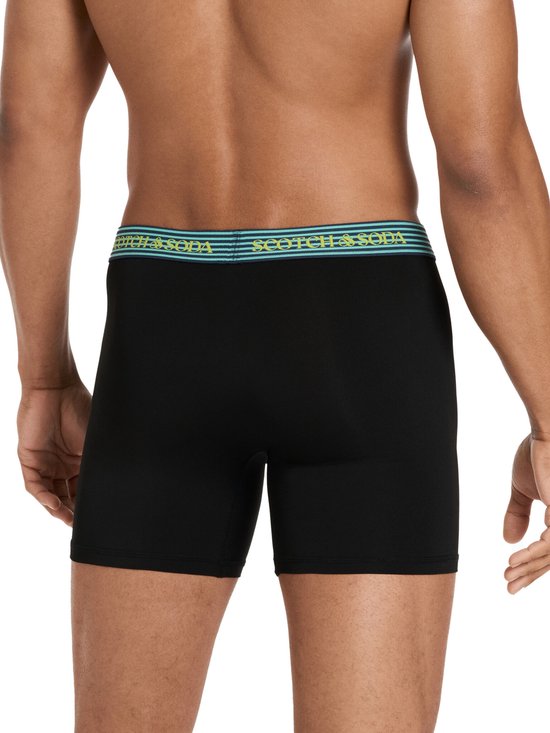 Scotch & Soda Active Stretch Boxershorts - Herren - Navy/Grau/Schwarz - 3er-Pack - Performance Fit Größe M