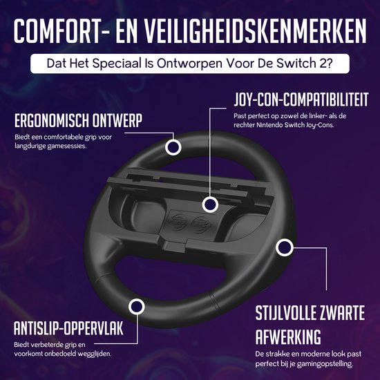 Controlla - Zubehör passend für Nintendo Switch 2 - Joy Con Griffset für Nintendo Switch 2 - Controller und Lenkrad