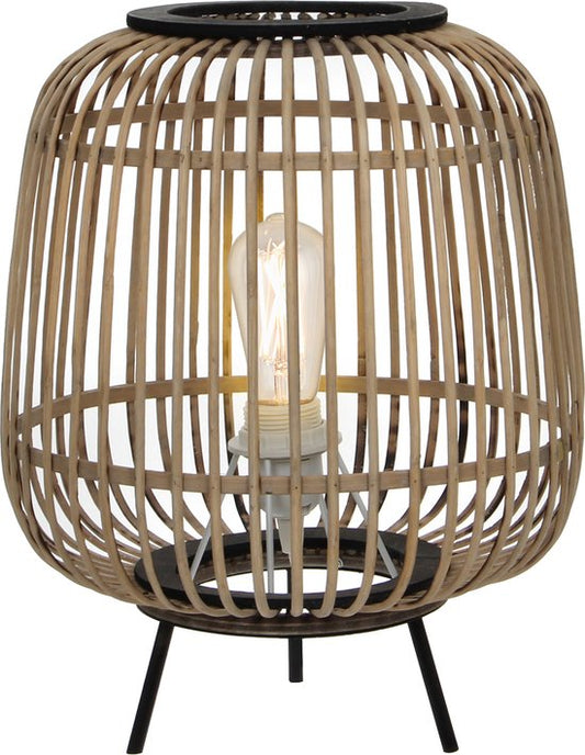 Mica Decorations Nimes Tischlampe - H37 x Ø29 cm - Bambus - Hellbraun