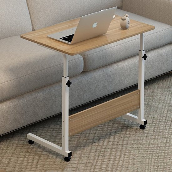 Ceruzo Laptop-Tisch - Mobiler Betttisch - Höhenverstellbar 80cm-Home Office -60x40cm-Holzoptik