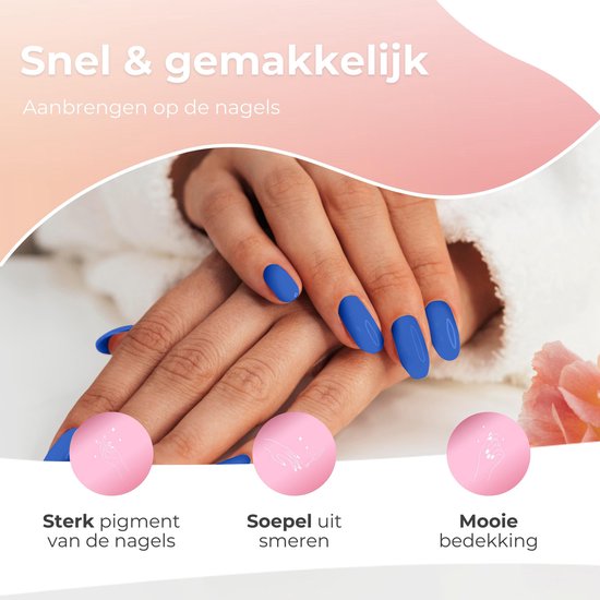 Moods Gellac 6-teiliges Set - Gel-Nagellack Starter Pack - Gel-Nagellack - 8ML - Blue Serenity - Gellac - Nails - Chic Colours - HEMA & TPO-free