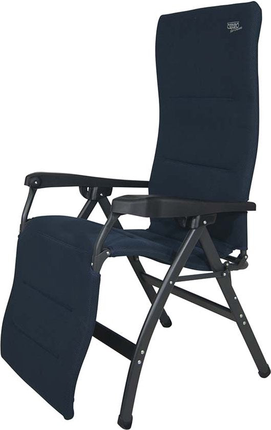 Crespo Relaxchair - AP/242 - Air-Deluxe - Ergonomisch & faltbar - Mit Kissen - Blau