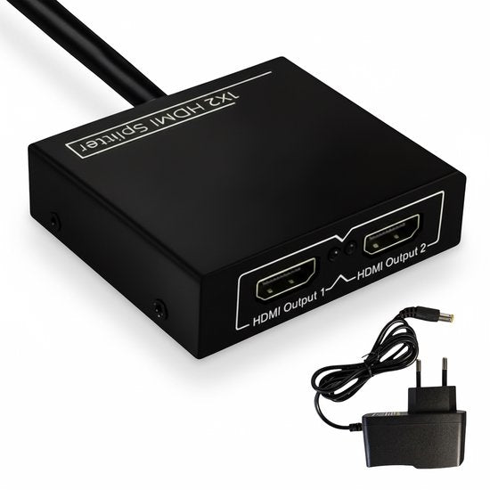Skoov HDMI Splitter 1 in 2 out - 4K HDMI Splitter Adapter - Kabel - 2 Ports - Bildvervielfältigung - Universal - Game - TV - PC - Extender