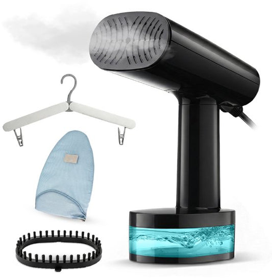 Vapore Clothes Steamer - Handheld Steamer 1640W - mit faltbarem Bügel & Aufbewahrungstasche - Steamer 360ML - Steamer für Kleidung und Möbel - 2.5m Kabel - Travel Kit