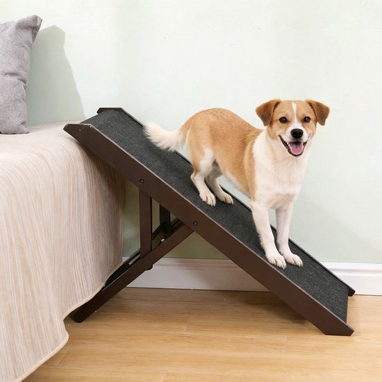 Ceruzo Dog Walkway Verstellbar - Faltbar - Höhenverstellbar 34-53 cm - Hundetreppe - Schwarz