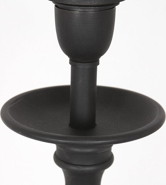 Anne Lighting Tischleuchte Lyons - schwarz - Metall - 15,5 cm - E27 Fassung - 3467ZW