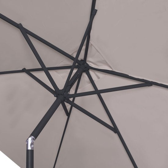 VONROC Premium Sonnenschirm Rapallo - 200x300cm - Neigbar - UV-beständiges Tuch - Beige